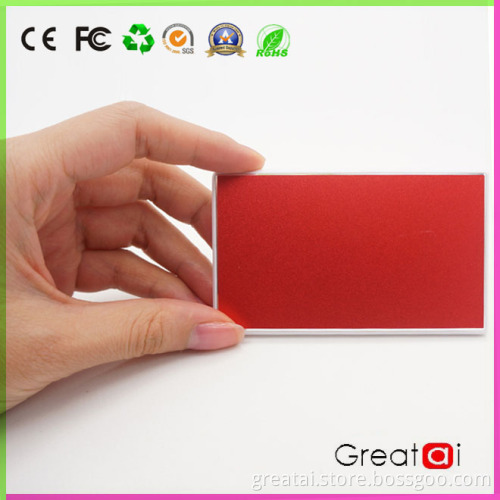 2200mAh Metal Shell Business Card Power Bank (GT-150C)